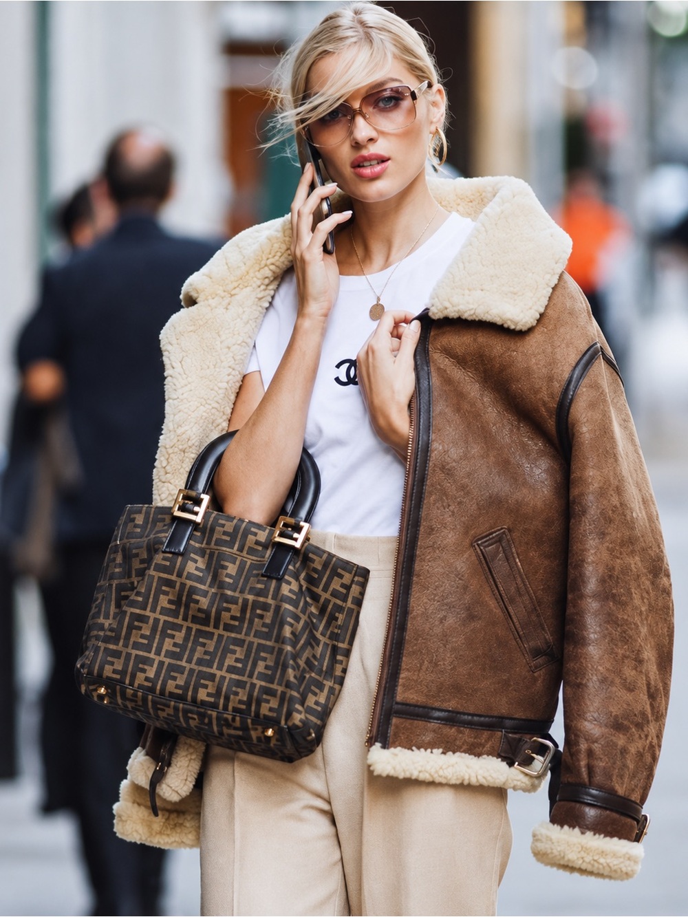 FENDI Vintage FF Zucca Tote Bag